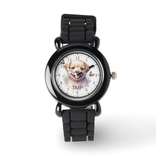 Personalised Kids Watch | Puppy Dog Theme (Front)