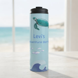 Personalised Kids Water Bottle – Ocean Theme