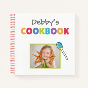 Personalised Kids's Memory Cookbook (Add Photo) Notebook