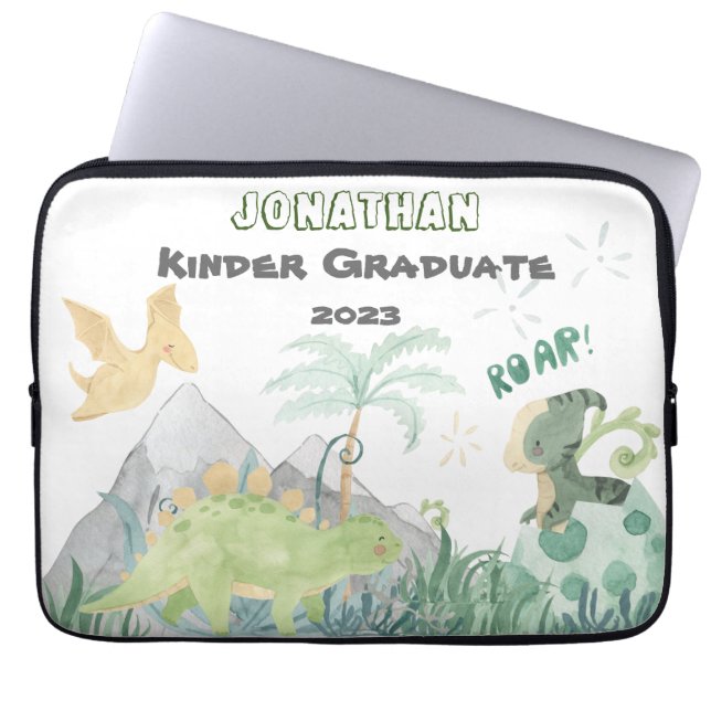 Personalised Kindergarten Graduate  Laptop Sleeve (Front)