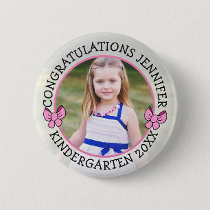 Personalised Kindergarten Graduate Photo Button