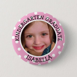 Personalised Kindergarten Graduate Photo Button