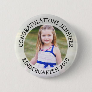 Personalised Kindergarten Graduate Photo Button