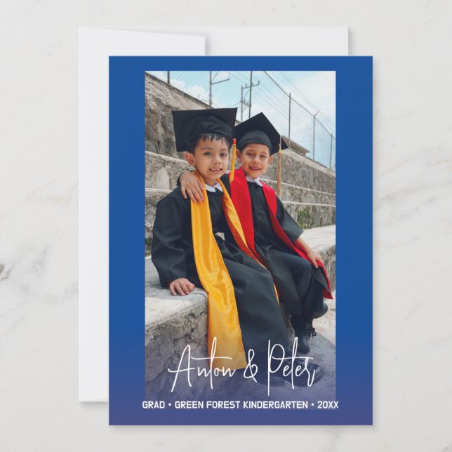 Personalised Kindergarten Kids Graduation Invitation (Front)