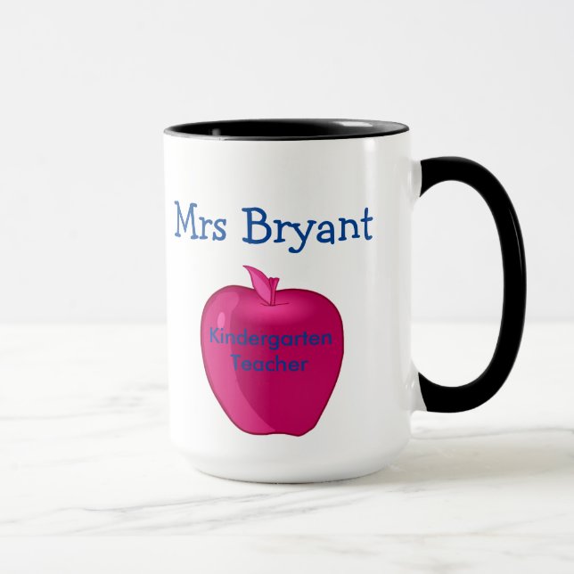 Personalised Kindergarten Teacher Mug (Right)