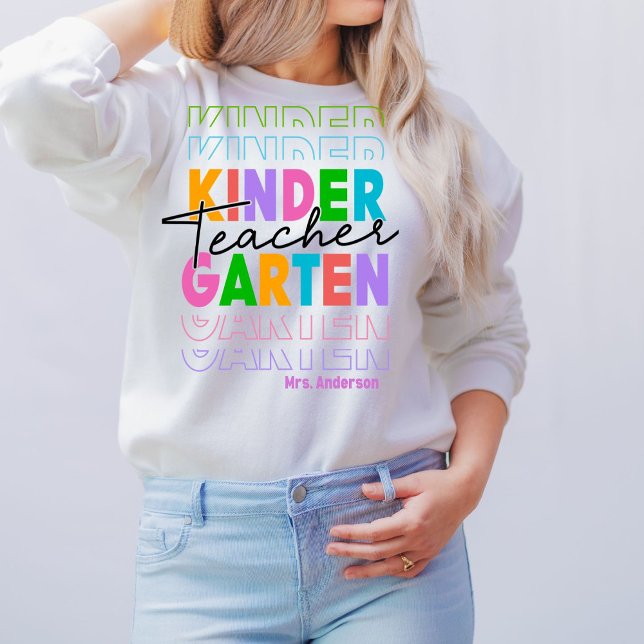Personalised Kindergarten Teacher  Sweatshirt (Creator Uploaded)