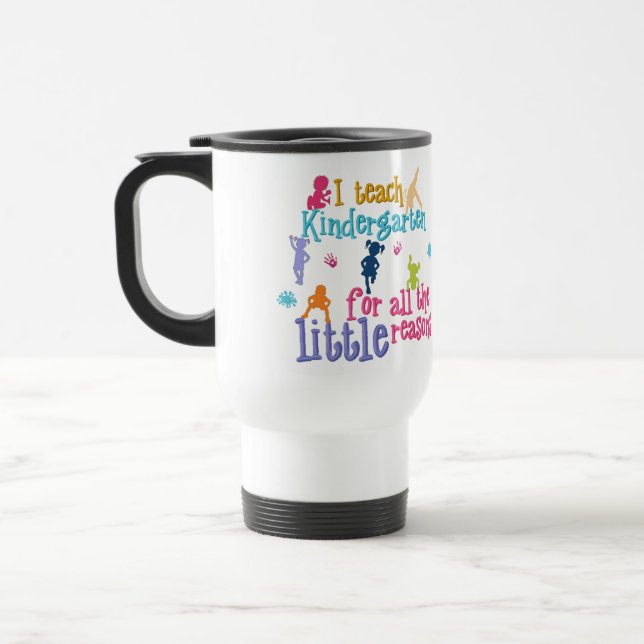 Personalised Kindergarten Teacher Travel Mug (Left)