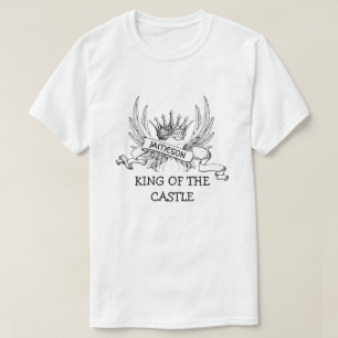 Personalised King Of The Castle Father's Day T-Shirt