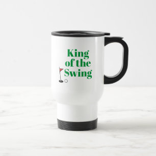 Personalised "King of the Swing" Commuter Mug