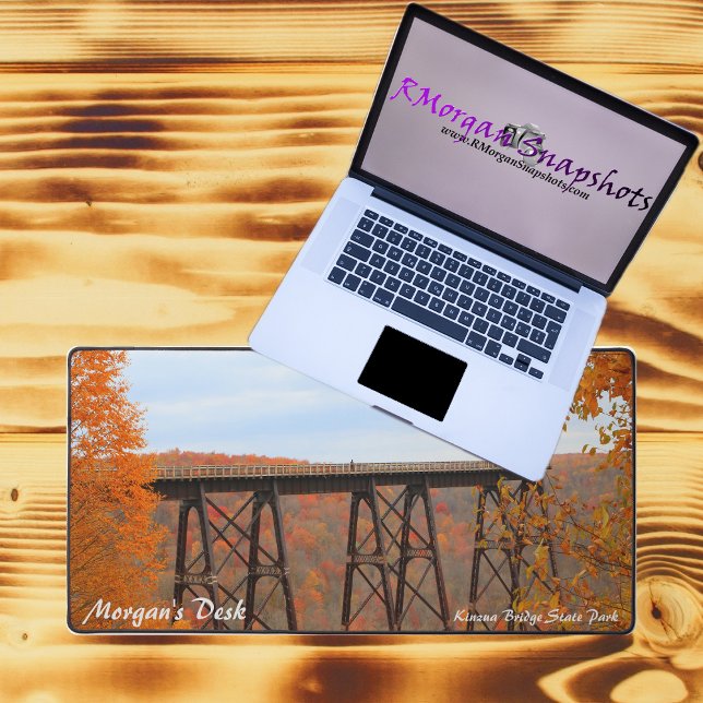 Personalised Kinzua Bridge State Park Train Bridge Desk Mat (Creator Uploaded)