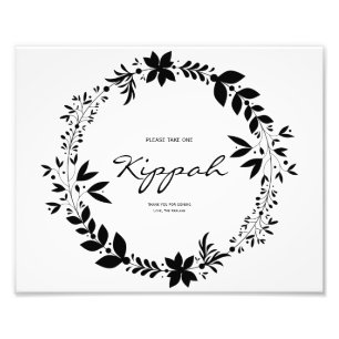 Personalised Kippot Wedding Sign