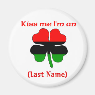 Personalised Kiss Me I'm An African American Magne Magnet