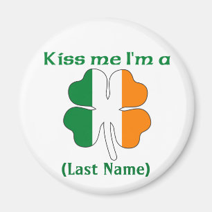 Personalised Kiss Me I'm Irish Magnet