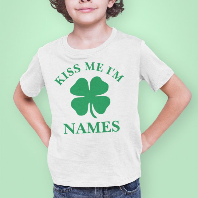 Personalised Kiss Me St. Patrick's Day T-Shirt (Creator Uploaded)