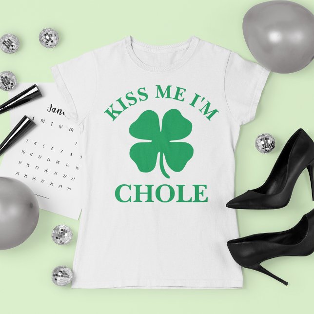 Personalised Kiss Me St. Patrick's Day T-Shirt (Creator Uploaded)