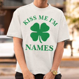 Personalised Kiss Me St. Patrick's Day T-Shirt