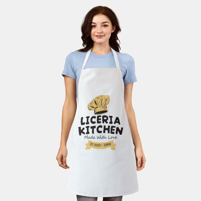 Personalised Kitchen Apron ! (Worn)