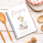 Personalised Kitchen Blush Pink Recipe Book<br><div class="desc">Introducing our Personalised Kitchen Blush Pink Recipe Book,  a delightful fusion of floral elegance and culinary inspiration. Designed with a charming blush pink theme accented by watercolor florals,  this recipe binder is your essential companion for exploring a world of baking delights and delectable desserts.</div>