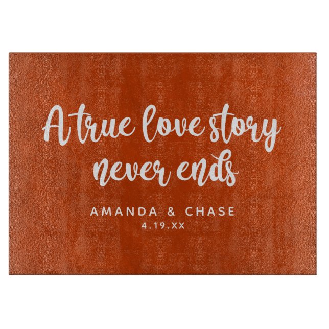 Personalised kitchen cutting board (Front)