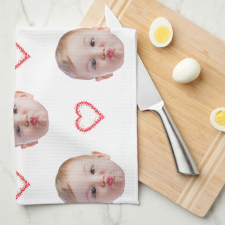 Personalised Kitchen Decor Any Face Family Friends Tea Towel