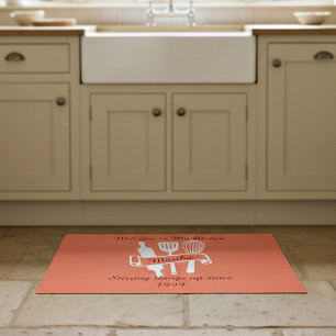 Personalised kitchen doormat