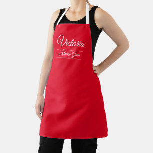 Personalised Kitchen Guru Red Apron