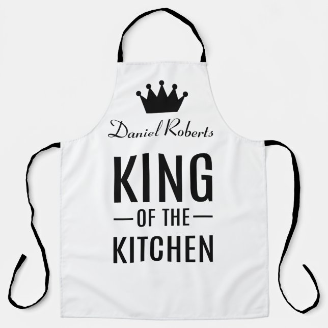 Personalised Kitchen King Apron (Front)