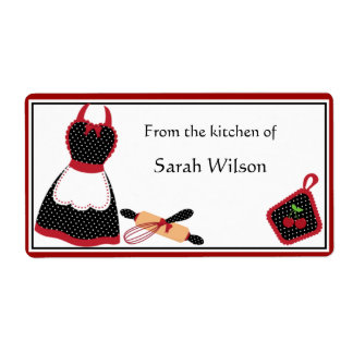 Personalised Kitchen Labels large size