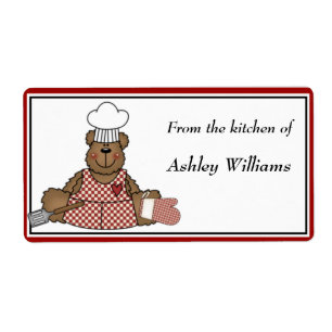 Personalised Kitchen Labels large size