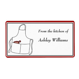 Personalised Kitchen Labels large size