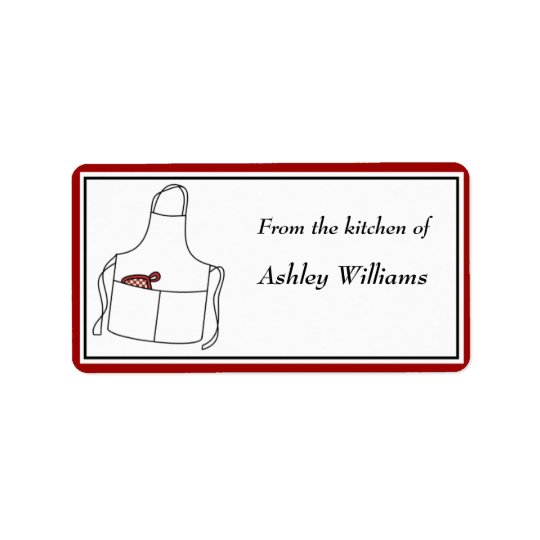 Personalised Kitchen Labels - medium size