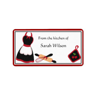 Personalised Kitchen Labels - medium size