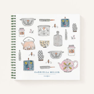 Personalised Kitchen Recipe Notebook
