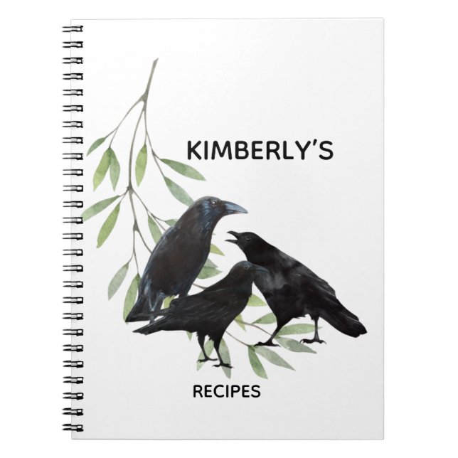 Personalised kitchen recipes Notebook (Front)