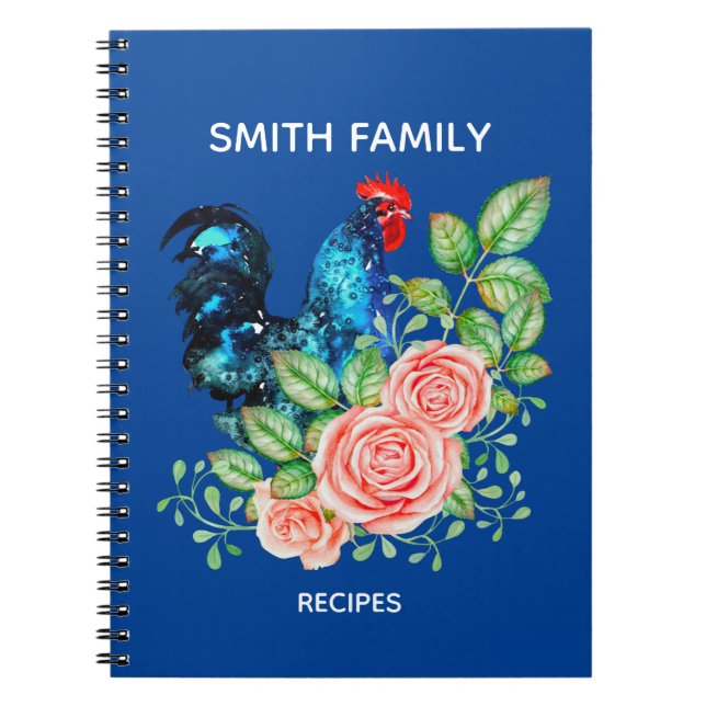 Personalised Kitchen recipes Notebook (Front)