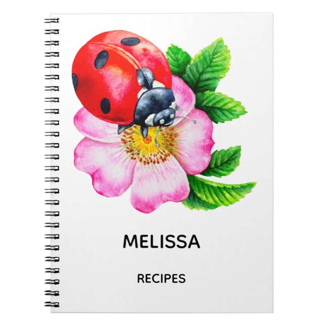 Personalised Kitchen recipes Notebook (Front)