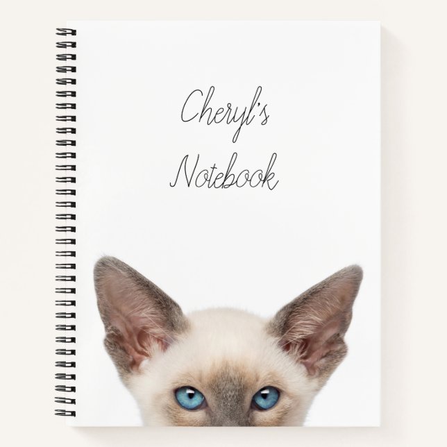 Personalised Kitten Notebook (Front)