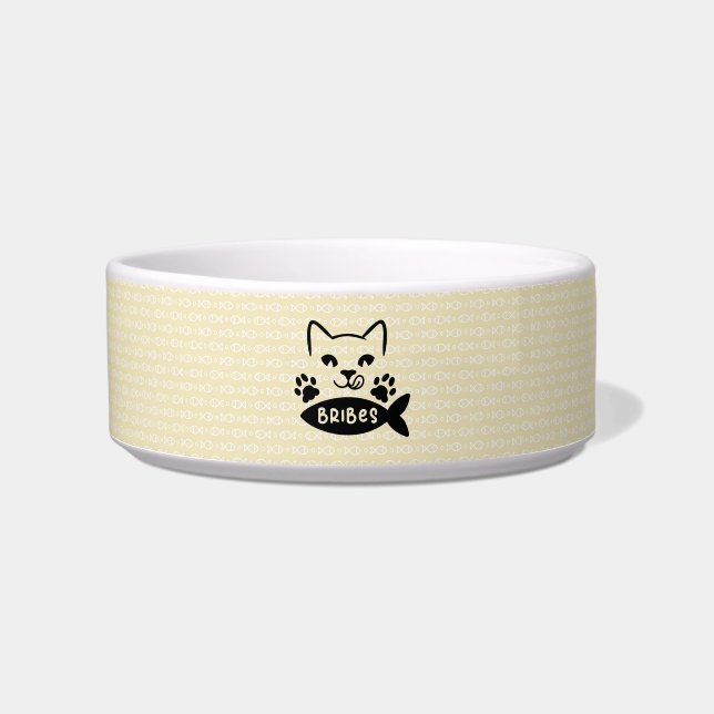 Personalised Kitty Bribes Bowl (Front)