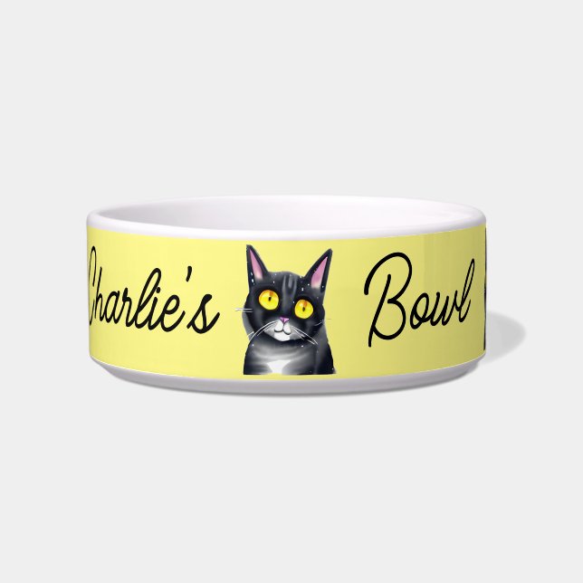 Personalised Kitty Cat Bowl (Front)