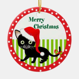 Personalised Kitty's Merry Christmas Ornament