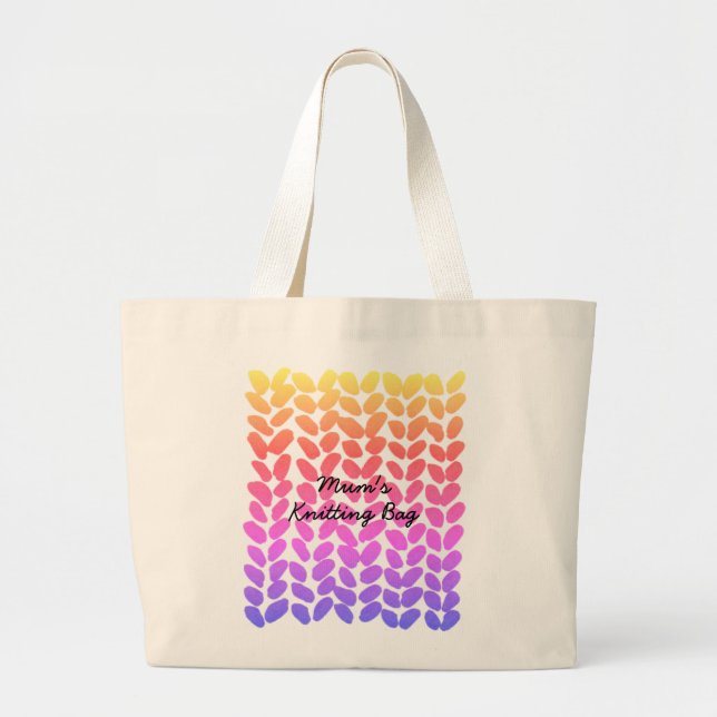 Personalised knitting bag (Front)