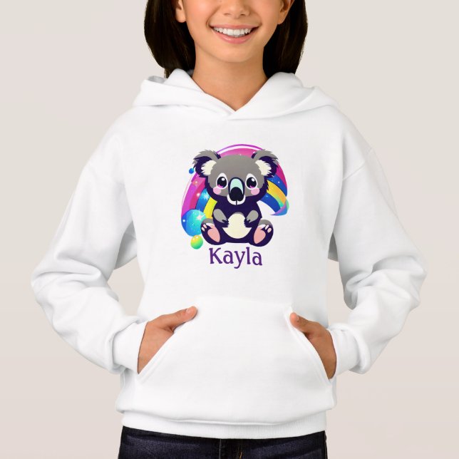 Personalised Koala Bear and Rainbow (Front)