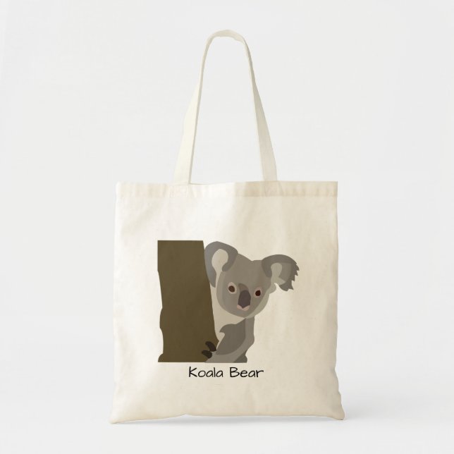 Personalised Koala Bear Kids Tote Bag (Front)