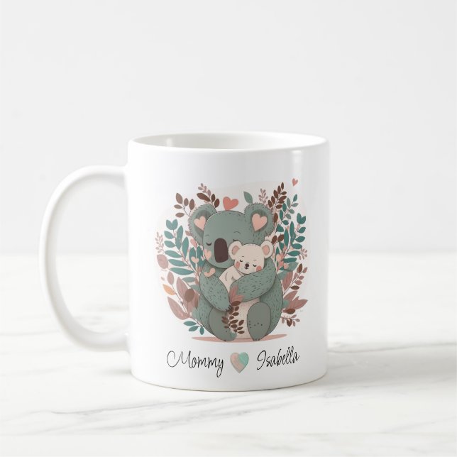 Personalised Koala Bear Love Mug (Left)