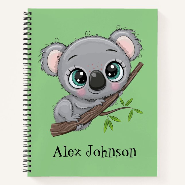 Personalised Koala Notebook (Front)