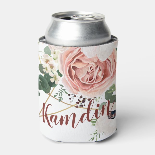 Personalised Koozie Can Holder Geometric Garden (Can Front)