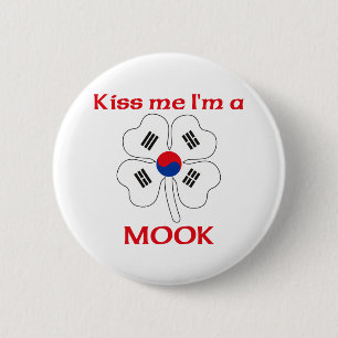 Personalised Korean Kiss Me I'm Mook 6 Cm Round Badge