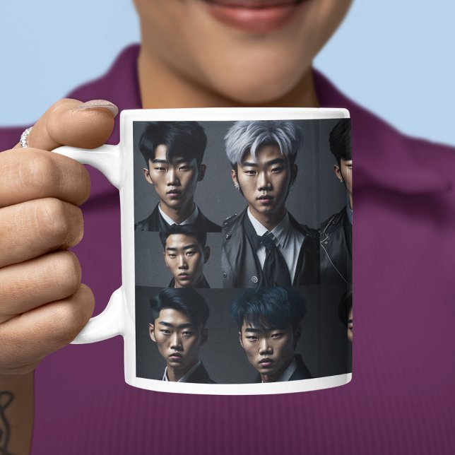 Personalised Kpop Idol Group Photo Coffee Mug (Personalized Kpop Idol Group Photo Coffee Mug
)