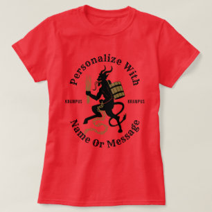 Personalised Krampus Red T-shirt
