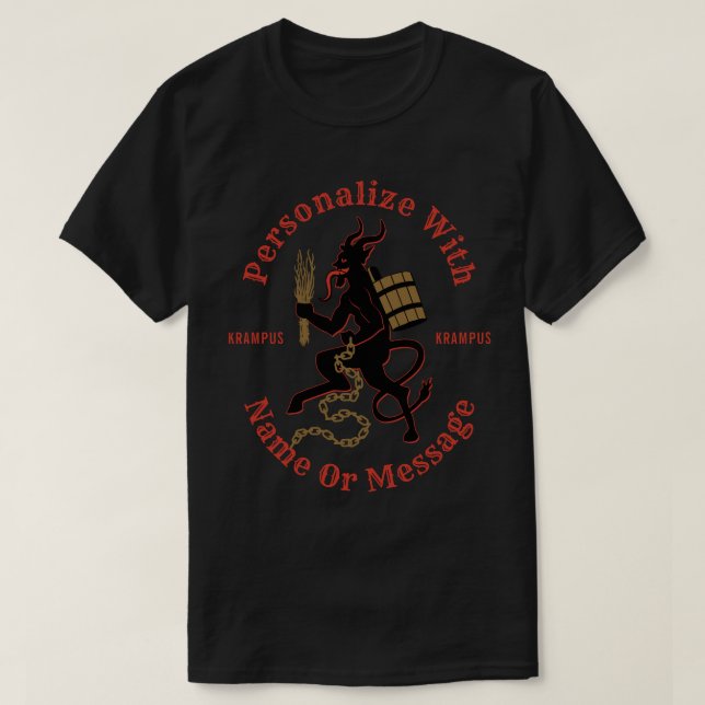 Personalised Krampus T-shirt (Design Front)